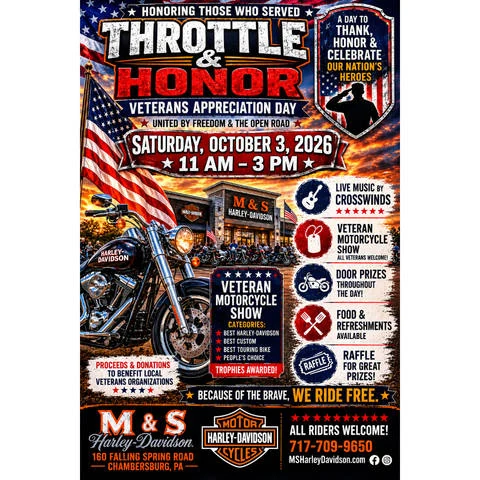 Throttle & Honor: Veterans Appreciation Event event flyer