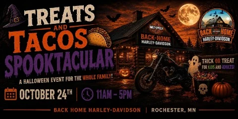 Treats and Tacos Spooktacular event flyer