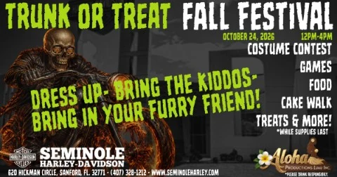 Trunk or Treat Fall Festival event flyer