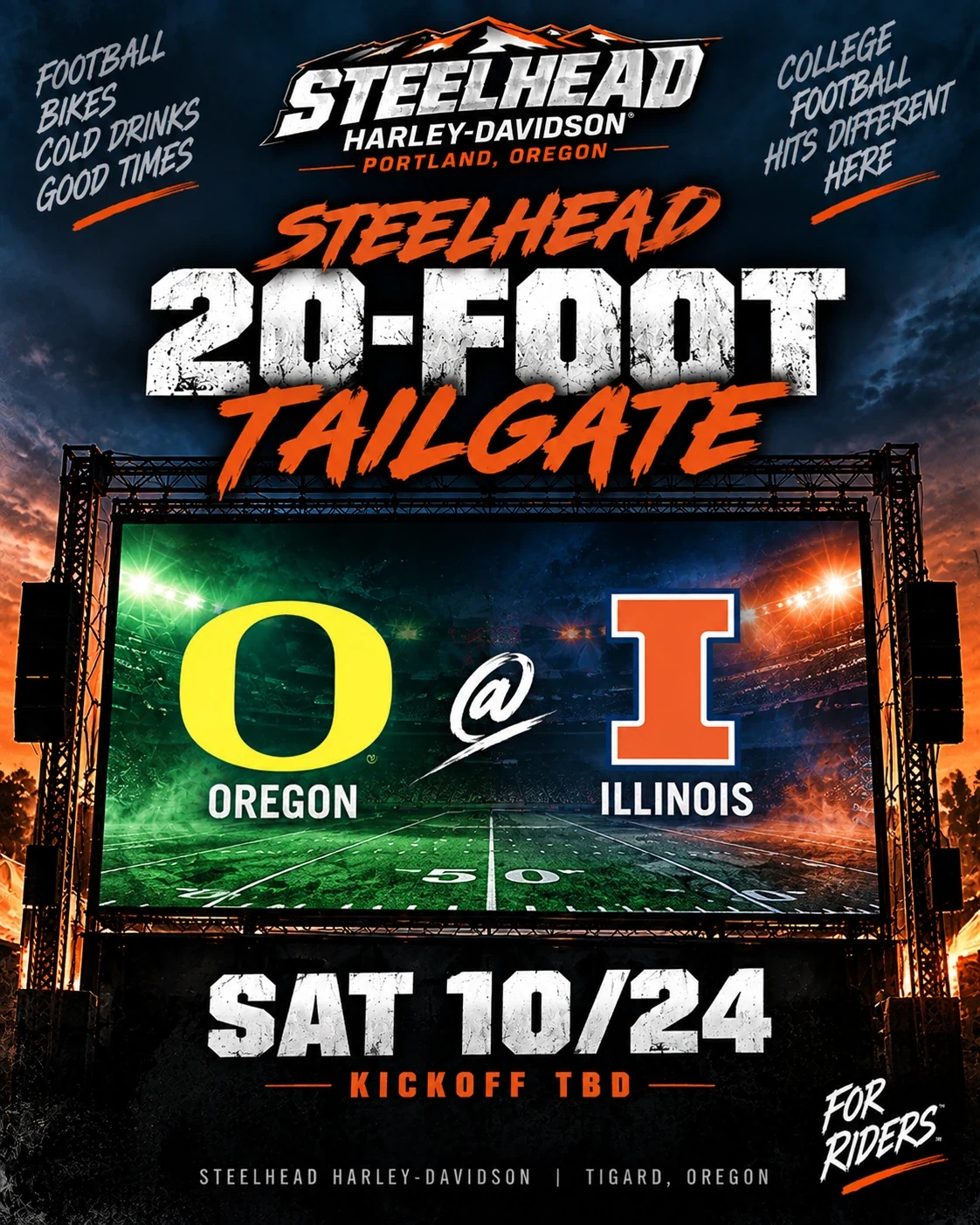 Twenty Foot Tailgate event flyer