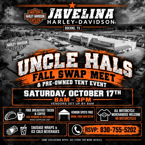 Uncle Hals Fall Swap Meet event flyer